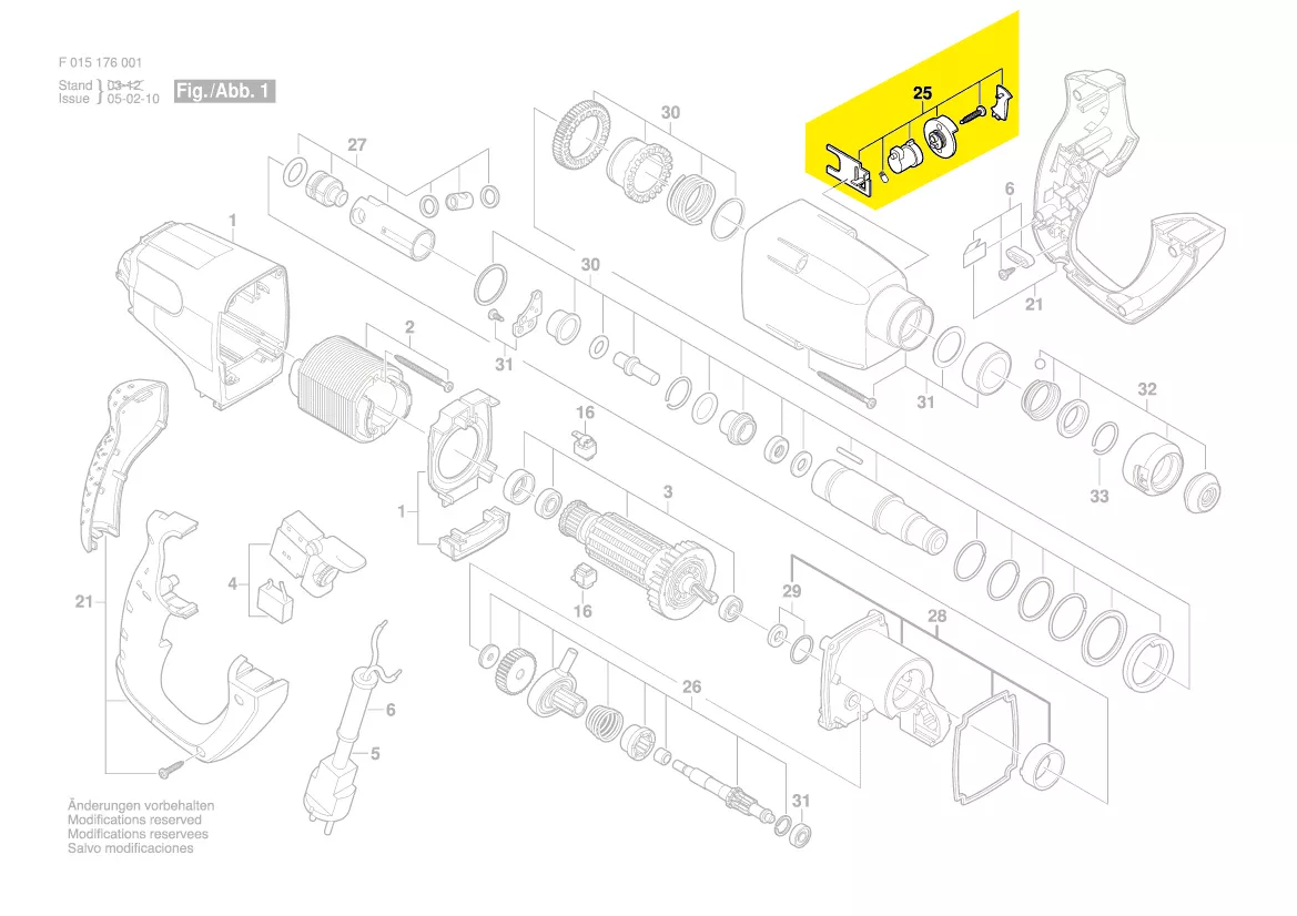 Manette mode percussion réf. 2 610 393 204 Skil